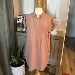 Thread & Supply Rust Colored Short Sleeve Dress